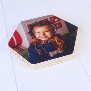 Hexágono Madera sobremesa